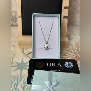 Moissanite Silver Necklace